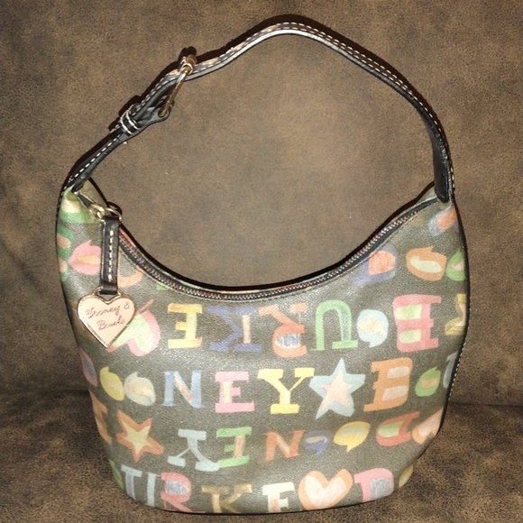 Dooney & Bourke Handbags - Multicolor Dooney & Bourke Hobo Handbag with Bag Tag